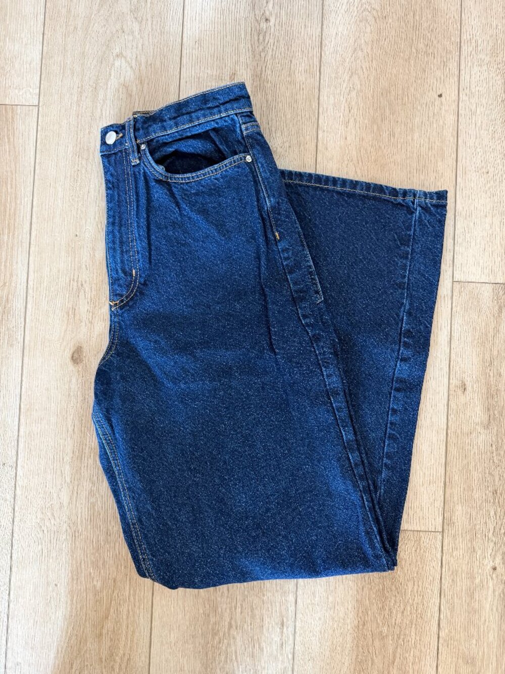 KHY High Rise Wide Leg Denim Jeans